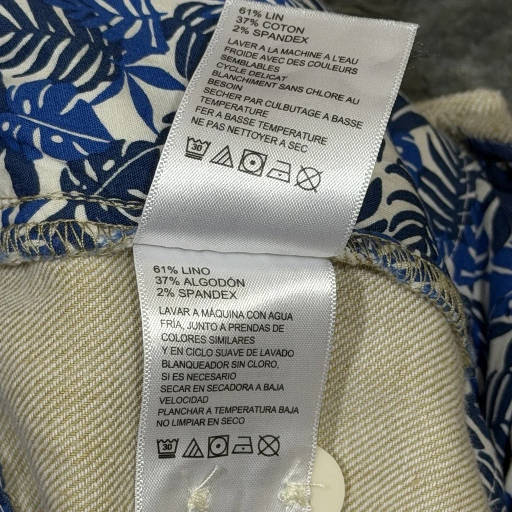 Tommy Bahama Mens Beach Coast Linen Pull-On Pants Stone Khaki Big-2XL Boho